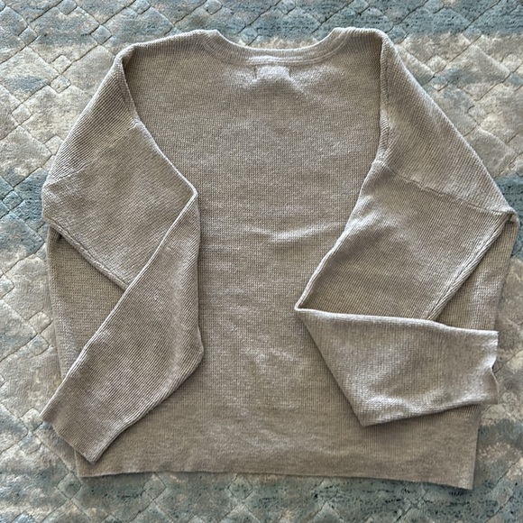 Thread & Supply Crewneck Sweater Brown Sugar Size S - Picture 2 of 4
